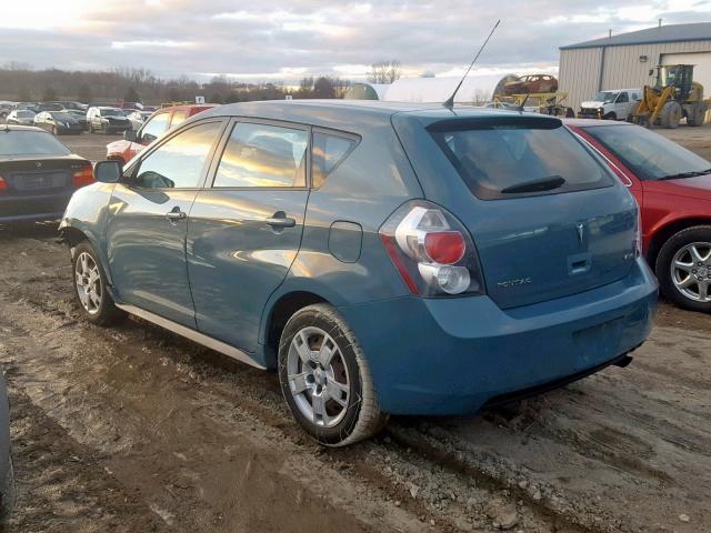 5Y2SP67079Z427794 - 2009 PONTIAC VIBE TEAL photo 3