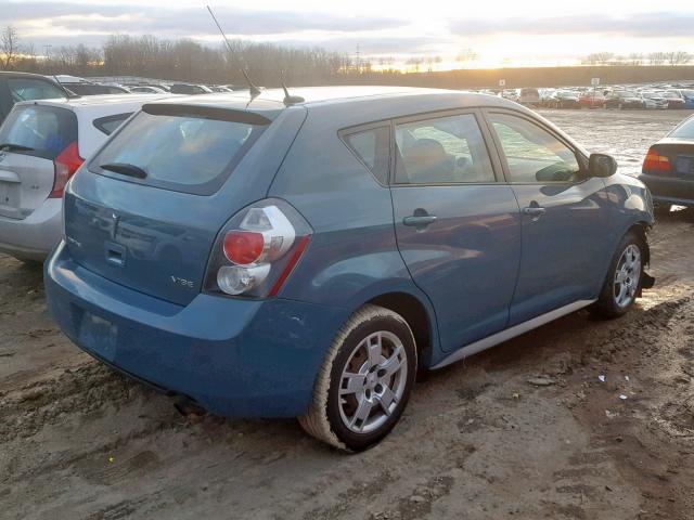 5Y2SP67079Z427794 - 2009 PONTIAC VIBE TEAL photo 4