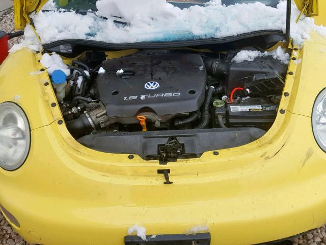 3VWDD21C6YM455175 - 2000 VOLKSWAGEN NEW BEETLE YELLOW photo 7