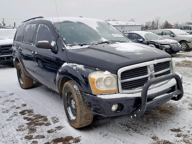 1D4HB48N96F109313 - 2006 DODGE DURANGO SL BLACK photo 1