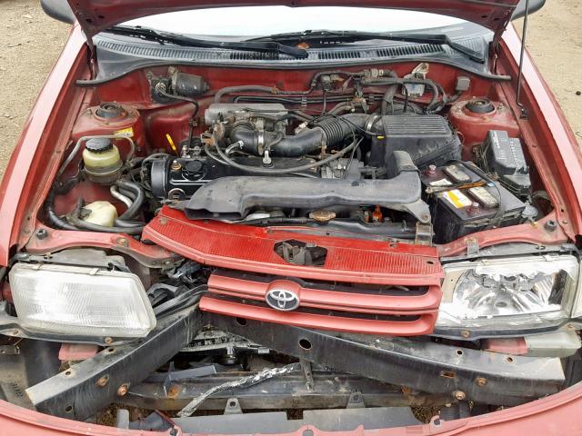 JT2EL43S2R0387108 - 1994 TOYOTA TERCEL DX RED photo 7