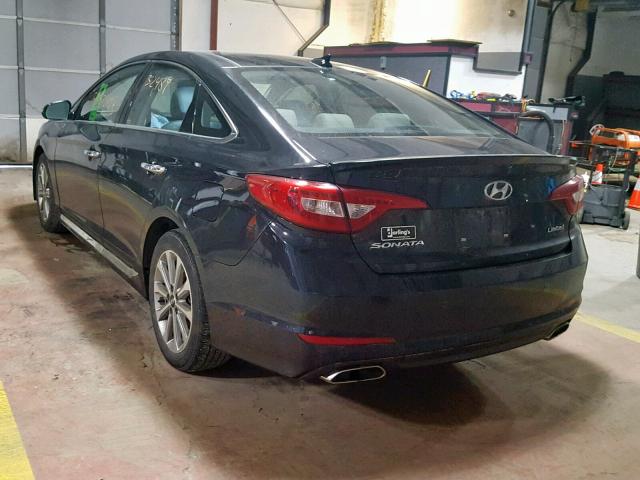 5NPE34AF1GH354856 - 2016 HYUNDAI SONATA SPO BLACK photo 3