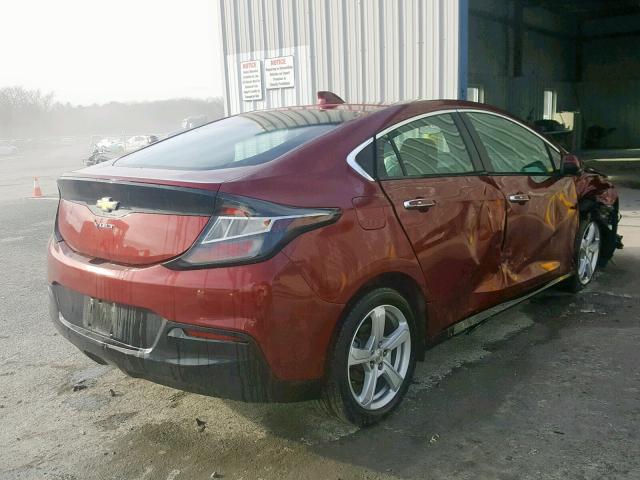 1G1RC6S50HU181298 - 2017 CHEVROLET VOLT LT RED photo 4