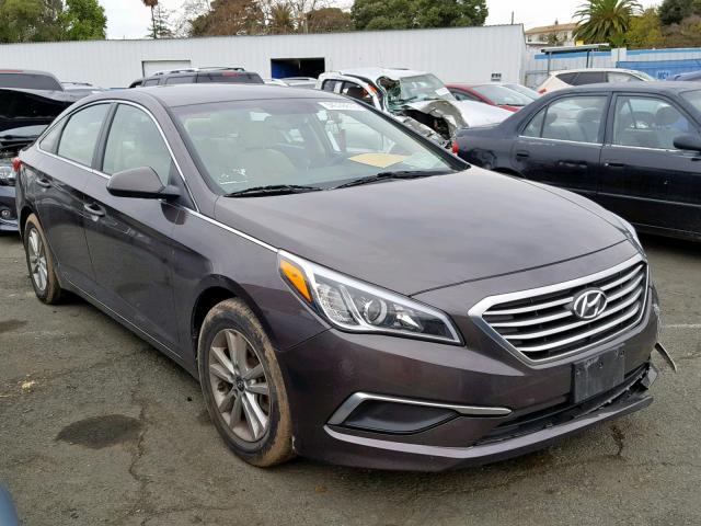 5NPE24AF8GH327320 - 2016 HYUNDAI SONATA SE BROWN photo 1