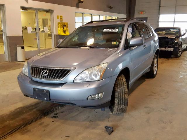 2T2HK31U19C133400 - 2009 LEXUS RX 350 BLUE photo 2