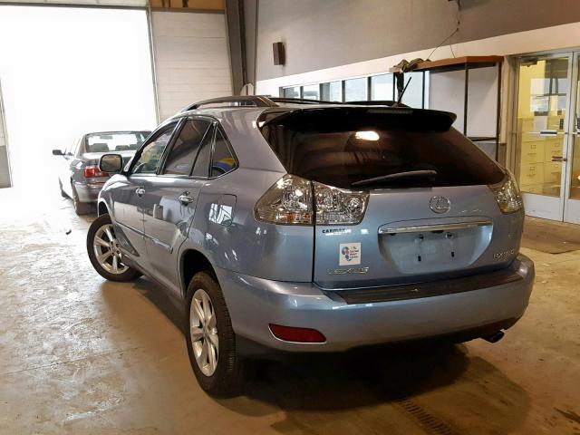 2T2HK31U19C133400 - 2009 LEXUS RX 350 BLUE photo 3