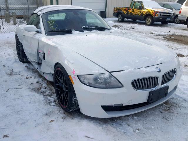 4USBU53537LX02432 - 2007 BMW Z4 3.0SI WHITE photo 1