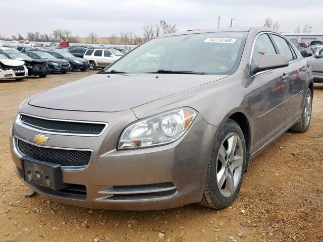 1G1ZC5EB6AF311168 - 2010 CHEVROLET MALIBU 1LT BROWN photo 2