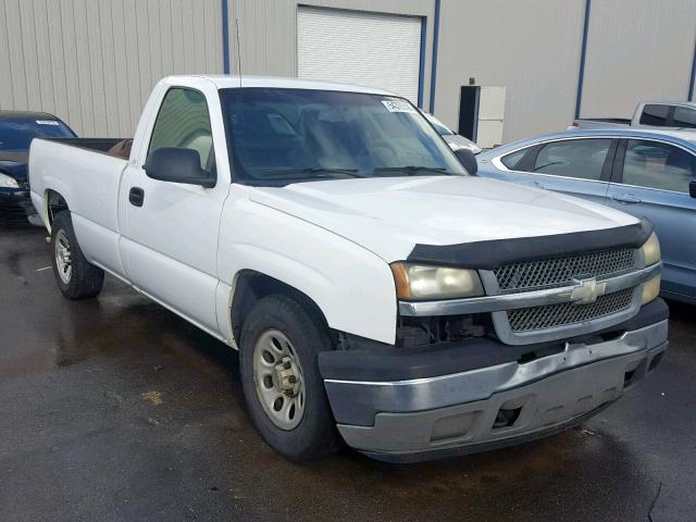 1GCEC14X25Z138586 - 2005 CHEVROLET SILVERADO WHITE photo 1