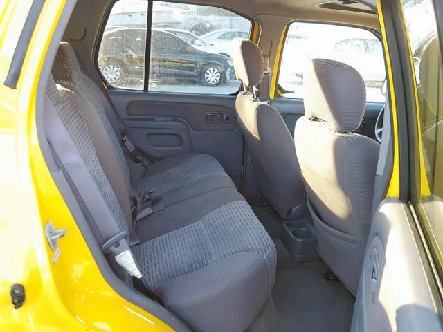 5N1ED28TX1C583614 - 2001 NISSAN XTERRA XE YELLOW photo 6