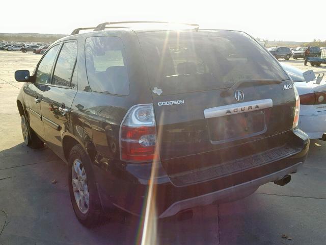 2HNYD18626H515649 - 2006 ACURA MDX TOURIN BLACK photo 3