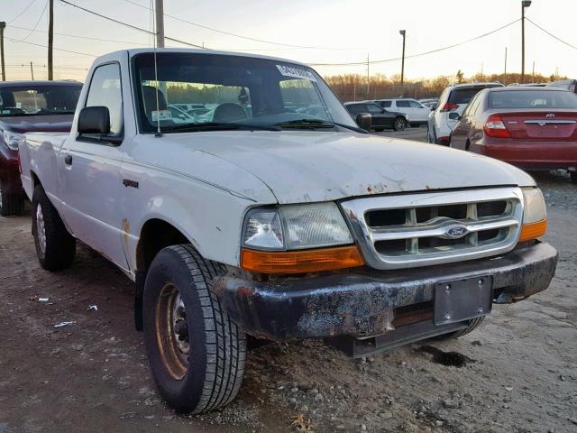 1FTYR10C5YTB00484 - 2000 FORD RANGER WHITE photo 1