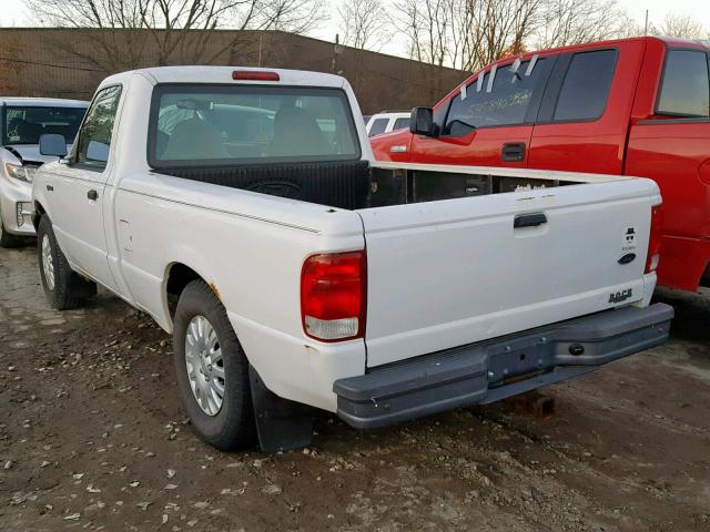 1FTYR10C5YTB00484 - 2000 FORD RANGER WHITE photo 3