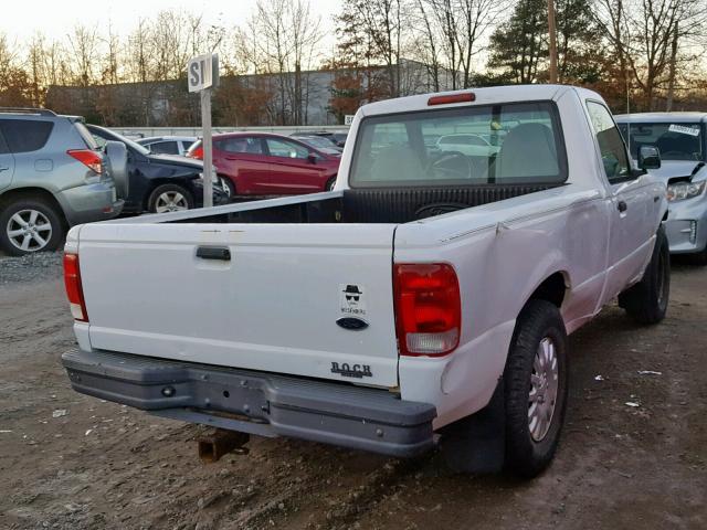 1FTYR10C5YTB00484 - 2000 FORD RANGER WHITE photo 4