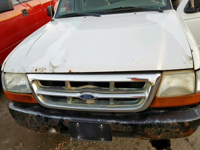 1FTYR10C5YTB00484 - 2000 FORD RANGER WHITE photo 7