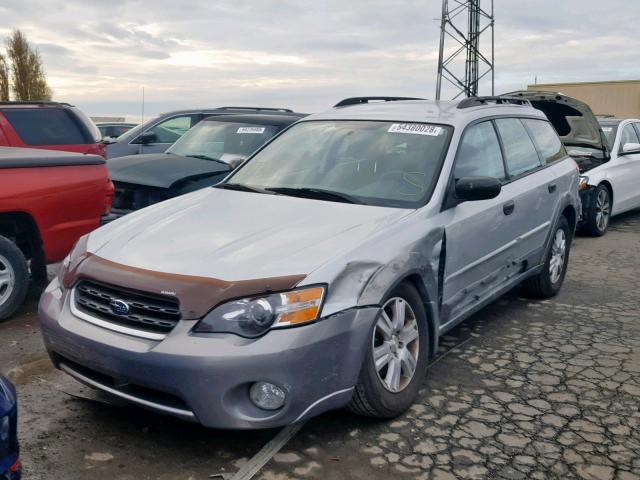 4S4BP61C257370358 - 2005 SUBARU LEGACY OUT SILVER photo 2