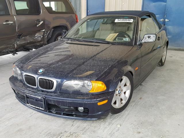 WBABS33411JY52241 - 2001 BMW 325 CI BLUE photo 2