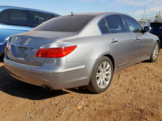 KMHGC46E49U043578 - 2009 HYUNDAI GENESIS 3. SILVER photo 4