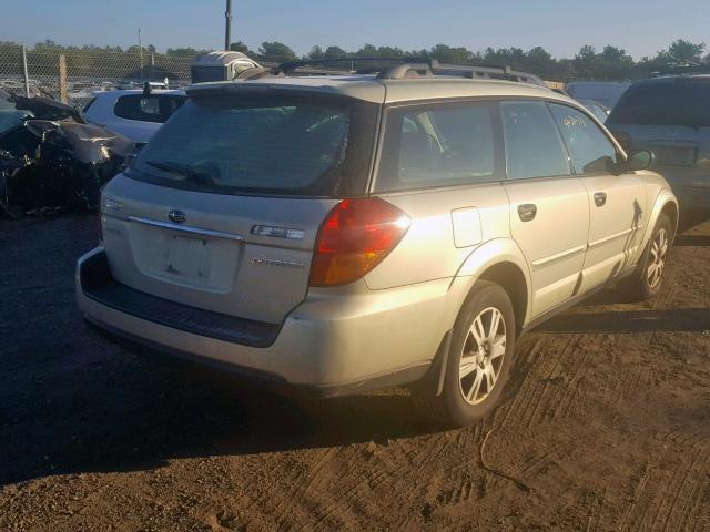 4S4BP61C757378228 - 2005 SUBARU LEGACY OUT SILVER photo 4