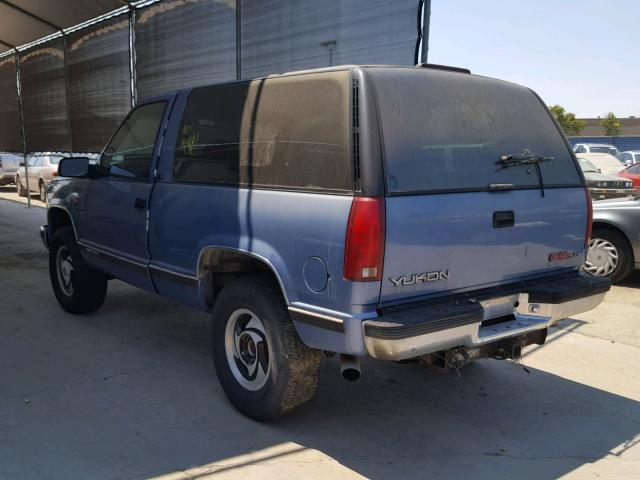 1GKEK18K9RJ736331 - 1994 GMC YUKON BLUE photo 3