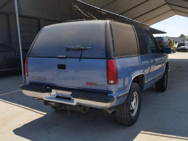 1GKEK18K9RJ736331 - 1994 GMC YUKON BLUE photo 4