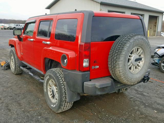 5GTDN136368170039 - 2006 HUMMER H3 RED photo 3