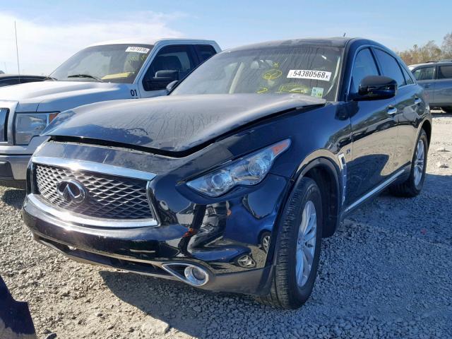 JN8CS1MU1HM141422 - 2017 INFINITI QX70 BLACK photo 2