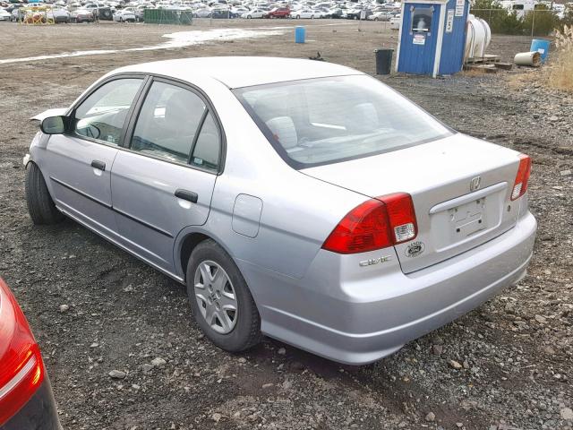 2HGES16304H538451 - 2004 HONDA CIVIC DX V SILVER photo 3