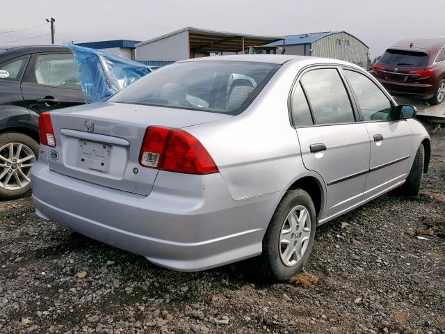 2HGES16304H538451 - 2004 HONDA CIVIC DX V SILVER photo 4