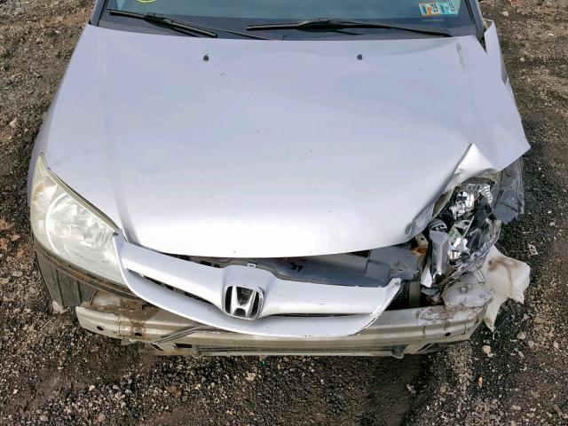 2HGES16304H538451 - 2004 HONDA CIVIC DX V SILVER photo 7