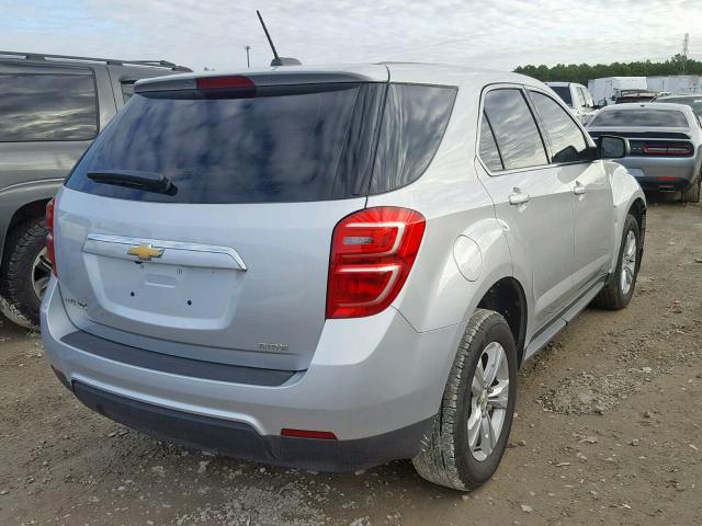 2GNALBEK7H1518776 - 2017 CHEVROLET EQUINOX LS SILVER photo 4