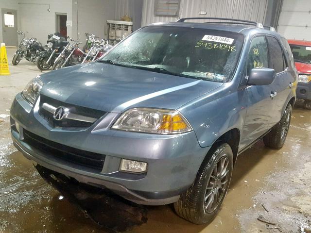 2HNYD18955H509899 - 2005 ACURA MDX TOURIN BLUE photo 2