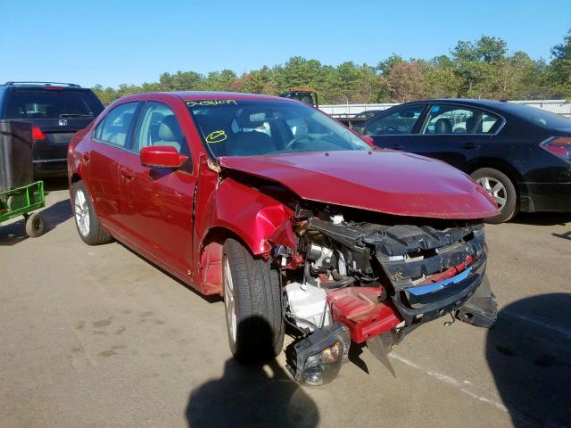 3FAHP0JGXCR202753 - 2012 FORD FUSION SEL RED photo 1