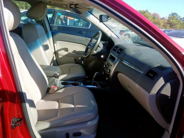 3FAHP0JGXCR202753 - 2012 FORD FUSION SEL RED photo 5
