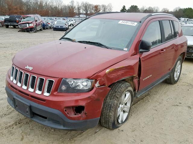 1C4NJDBB8ED591574 - 2014 JEEP COMPASS SP 红色 照片 2