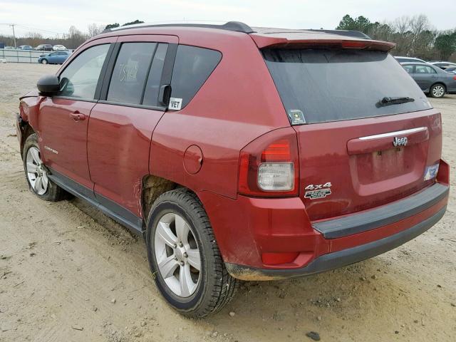 1C4NJDBB8ED591574 - 2014 JEEP COMPASS SP 红色 照片 3