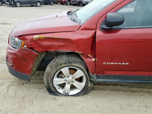 1C4NJDBB8ED591574 - 2014 JEEP COMPASS SP 红色 照片 9