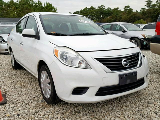 3N1CN7AP2EL815672 - 2014 NISSAN VERSA S/S WHITE photo 1