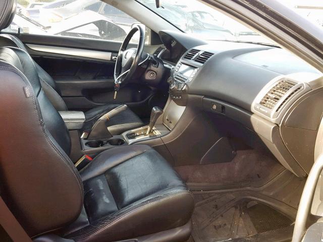 1HGCM82685A008514 - 2005 HONDA ACCORD BLACK photo 5