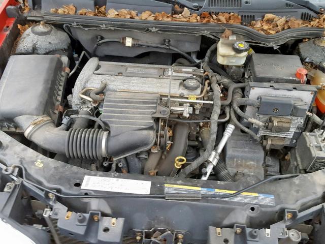 1G8AW12F54Z152426 - 2004 SATURN ION LEVEL RED photo 7