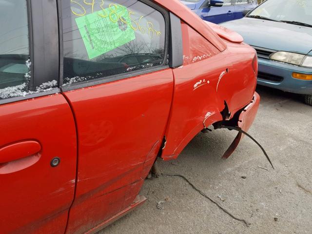 1G8AW12F54Z152426 - 2004 SATURN ION LEVEL RED photo 9