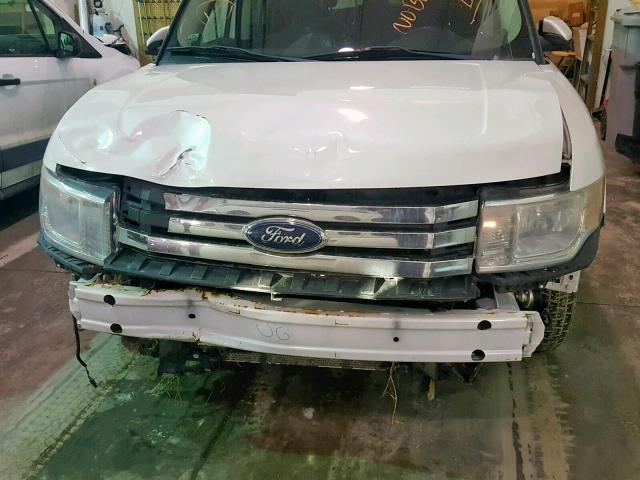 2FMDK52C19BA05313 - 2009 FORD FLEX SEL Սպիտակ լուսանկար 9