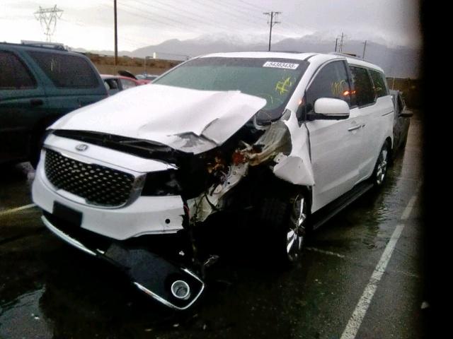 KNDME5C14J6373951 - 2018 KIA SEDONA SXL WHITE photo 2