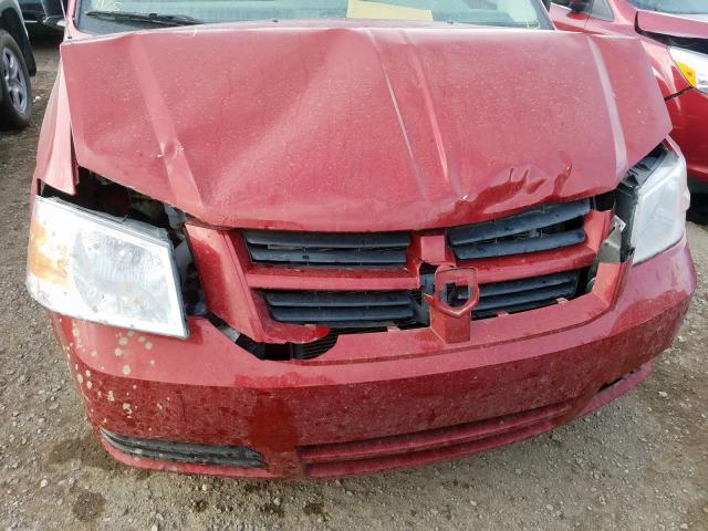 2D4RN4DE7AR223863 - 2010 DODGE GRAND CARA MAROON photo 9