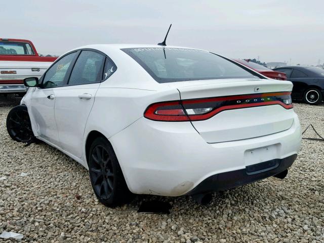 1C3CDFBB1ED719541 - 2014 DODGE DART SXT WHITE photo 3