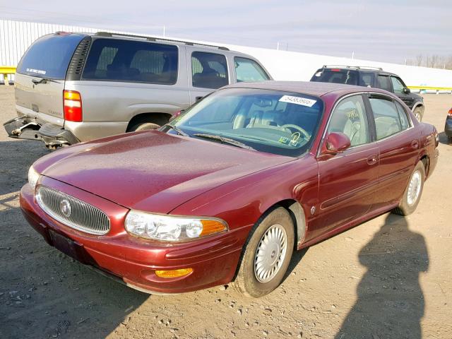 1G4HP54K4Y4196581 - 2000 BUICK LESABRE CU BURGUNDY photo 2