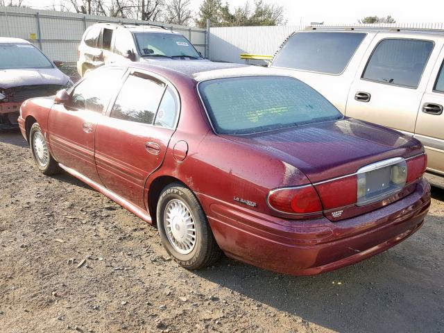 1G4HP54K4Y4196581 - 2000 BUICK LESABRE CU BURGUNDY photo 3