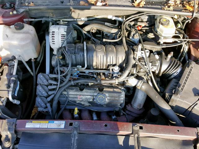 1G4HP54K4Y4196581 - 2000 BUICK LESABRE CU BURGUNDY photo 7