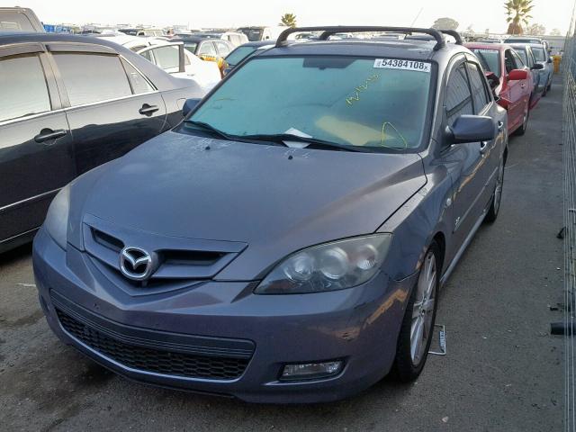 JM1BK144771653418 - 2007 MAZDA 3 HATCHBAC GRAY photo 2