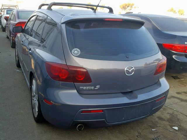 JM1BK144771653418 - 2007 MAZDA 3 HATCHBAC GRAY photo 3